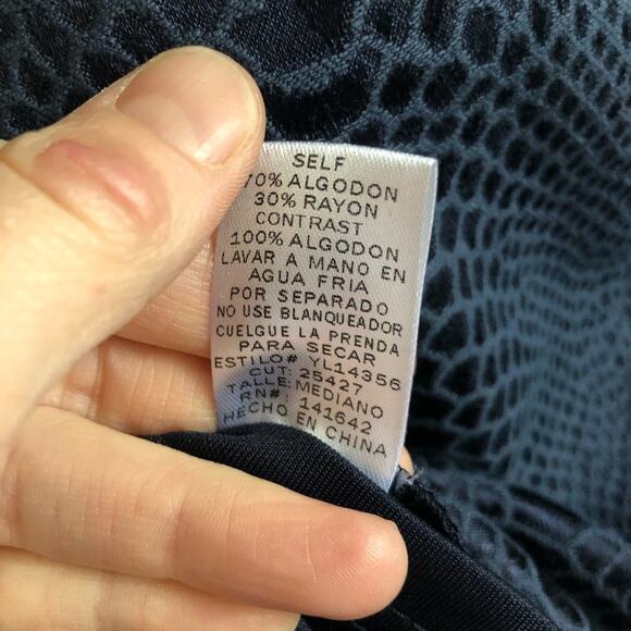 Ya LosAngeles Navy Blue Sheath Dress, Size M - Picture 6 of 7